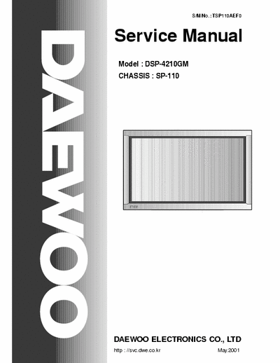 Daewoo DSP-4210GM Service Manual, Data-Board & Video Change Procedure - (14.912Kb) 7 Part File - pag. 87